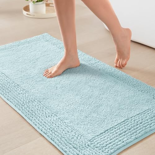 Madison Park Splendor Reversible 100% Cotton Bath Rug, 24 x 36, Blue by MADISONPARK