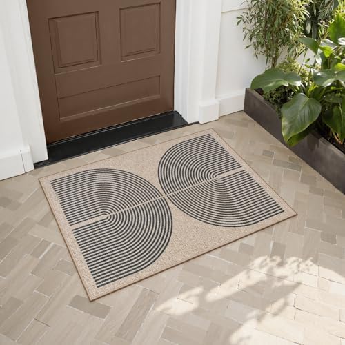 Lahome Rainbow Easy Jute Rug, 2x3 Farmhouse Kitchen Rugs Non Slip - Image 3