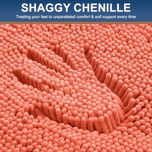 Smiry Bathroom Rugs 59X24, Luxury Chenille Extra Soft Absorbent Bath Mat - Image 3