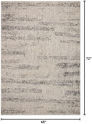 Loloi Darby Oatmeal/Charcoal 4'-0" x 6'-0" Accent Rug - Image 2
