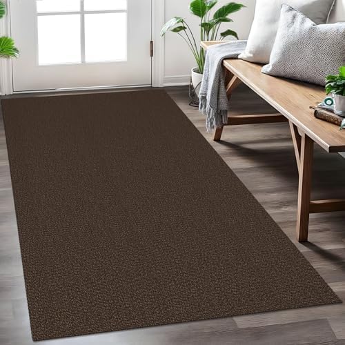 EARTHALL Washable Entryway Rug, Non Slip Area Rug, 3x5 Ft, Brown/Coffee by Unknown
