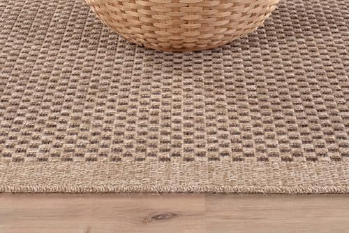 CAMILSON Easy Jute Rug 6x9, Indoor Outdoor Natural Color Fiber Area Rugs for Living Room Patio and Kitchen Rug, Sisal Boho Woven Design, Easy-Cleaning, Washable Outside Carpet Alfombras para(6 x 9) - Image 4