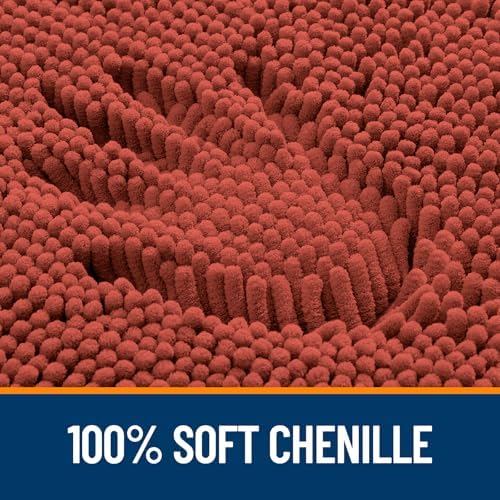 OLANLY Bathroom Runner Rugs 59x24, Extra Soft Absorbent Chenille Bath Rugs - Image 3