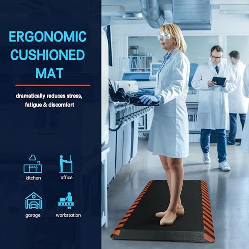 FEATOL 0.9" Anti Fatigue Mat for Industrial & Standing Mat & Home Kitchen - Image 5