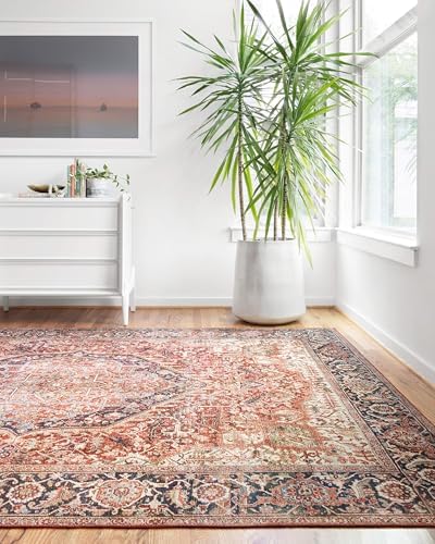 Loloi Layla Red/Navy 2'-0" x 5'-0" Accent Rug by Unknown