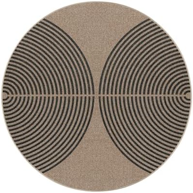 Lahome Modern Rainbow Small Round Rug, 3ft Washable Circle Rug for Doorway - Image 7