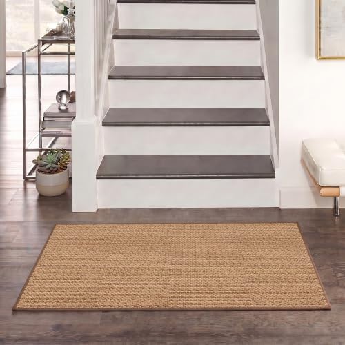 4ft Hallway Runner Rug Mat Non Slip, Absorbent Floor Rug Carpets, Runner for Entryway Porch Backyard Dining Room, Camel - Image 2