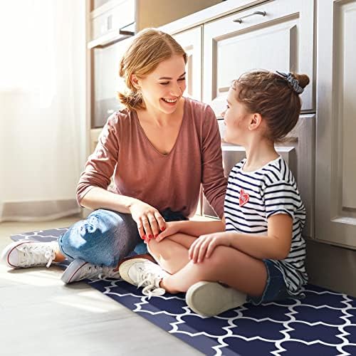 WISELIFE Anti Fatigue Mats for Kitchen Floor, 17.3" x 39", 4/5 Inch, Blue - Image 5