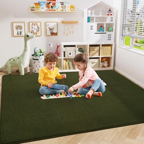 Amearea 8x10 Area Rugs for Bedroom Living Room, Olive Green Memory Foam Rug - Image 4