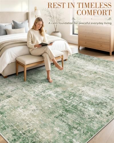 OLANLY 5x7 Washable Area Rug, Soft Non Slip Carpet for Bedroom Living Room - Image 3