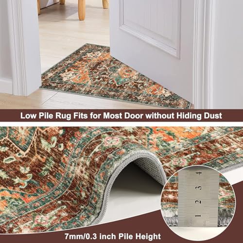 Yamaziot Washable Runner Rug, 2x10 Non-Slip Boho Hallway Kitchen Rug - Image 4