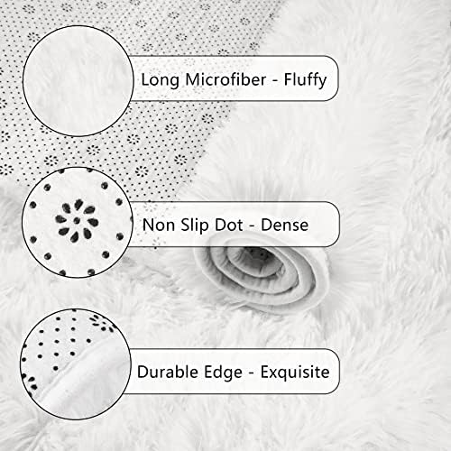 Chicrug Soft Runner Rug for Bedroom Living Room Plush Fluffy Rug 2x10 - Image 7