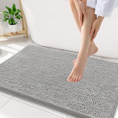 Smiry Bathroom Rugs 34X21, Luxury Chenille Extra Soft Absorbent Bath Mat by Smiry