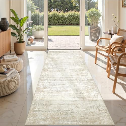 2'6 x 8' Runner Rug Non Slip,Washable Kitchen Rugs,Brown - Image 5