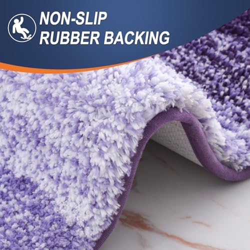 OLANLY Bathroom Runner Rug 59x24, Extra Soft Absorbent Microfiber Bath Rugs - Image 4