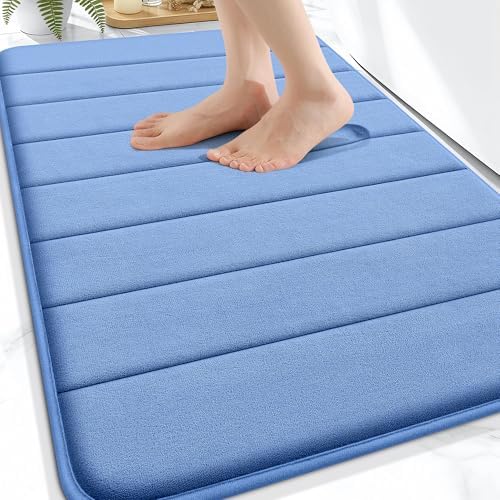 OLANLY Memory Foam Bath Mat 34x21, Super Soft and Absorbent Bathroom Rugs by OLANLY
