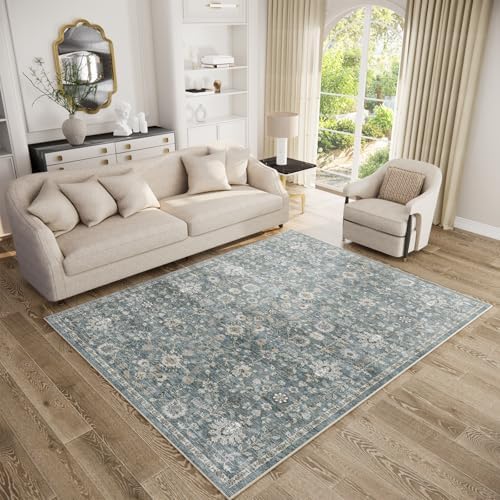 Machine Washable Rugs for Living Room: 5x7 Area Rugs for Bedroom - Image 2