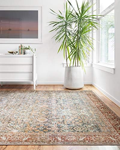 Loloi Layla Ocean/Rust 2'-0" x 5'-0" Accent Rug by Unknown