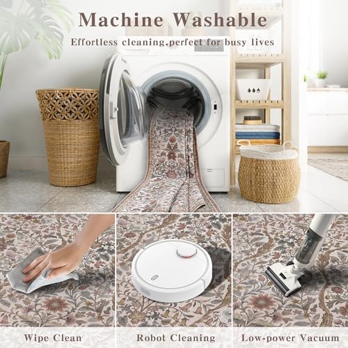 9x12 Large Floral Area Rug Soft Living Room Rug Indoor Carpet - Image 7