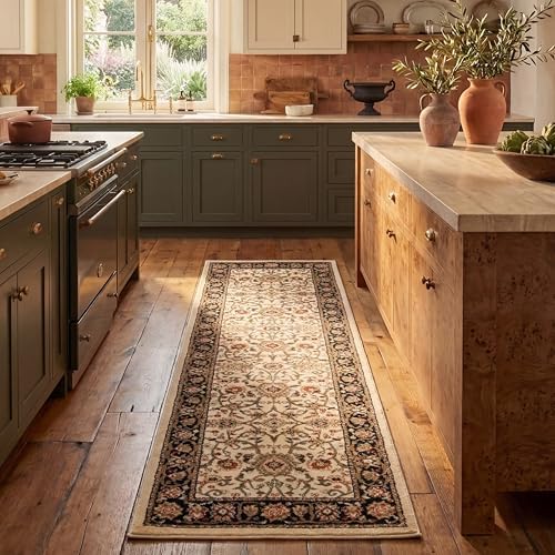 SAFAVIEH Lyndhurst Runner Rug 2'3"x14', Ivory & Black LNH212B by Unknown