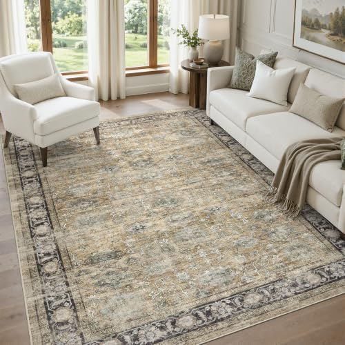DCX Distressed Vintage Washable 5x7 Area Rug - Image 4
