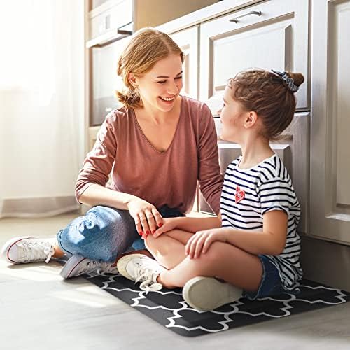 WISELIFE Anti Fatigue Mats for Kitchen Floor, 17.3" x 28", 4/5 Inch, Black - Image 6
