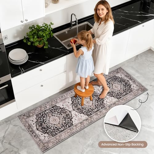 Kitchen Rug Set 3Pcs, Boho Rug Sets Non Slip Washable for Floor Thick Farmhouse Kitchen Decor Runner Rugs for Kitchen, Entryway, Laundry, Hallways 20''x32''+20''x48''+20''x59'' - Image 4