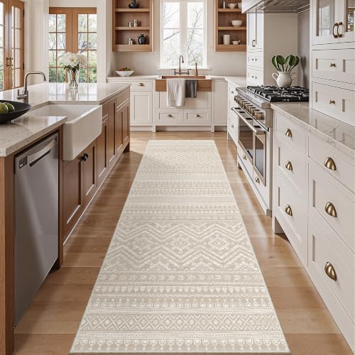 Miukiki Hallway 2x8 Runner Rug Washable Non Slip Kitchen Rug Brown by Miukiki