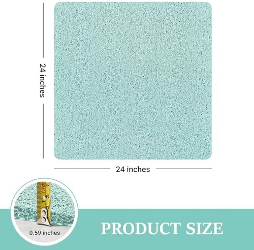 LuxStep Shower Mat Bathtub Mat Non-Slip Bath Mat with Drain, Quick Drying - Image 2