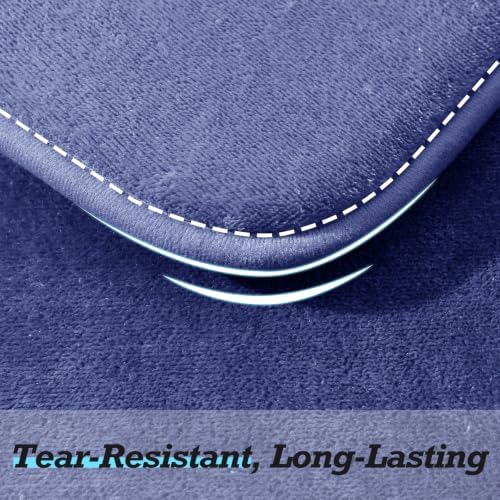 HUXMEYSON Bathroom Rugs Sets 2 Piece, Non-Slip & Quick Dry Bath Mat Set, Ultra Soft Velvet Bath Rugs for Bathroom, Toilet and Shower Floor, Royal Blue - Image 7