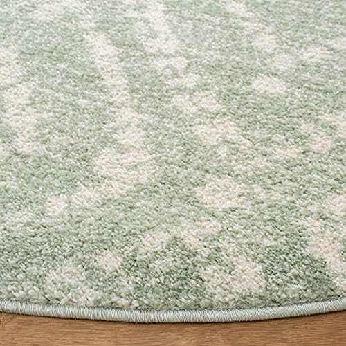 SAFAVIEH Adirondack Round Rug 4', Boho Green & Ivory ADR131Y - Image 5