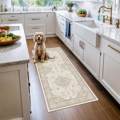 HAOYUNLAI 2x5 Washable Hallway Kitchen Runner Rug Non-Slip Water Resistant - Image 2