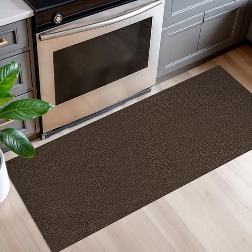 EARTHALL Washable Runner Rug, Non Slip Door Runner, 2x5 Ft, Brown/Coffee - Image 5