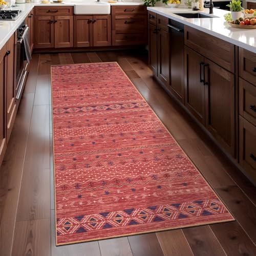 SERISSA 2x5 Washable Non-Slip Boho Runner Rug for Kitchen by SERISSAHomeDecorCollection