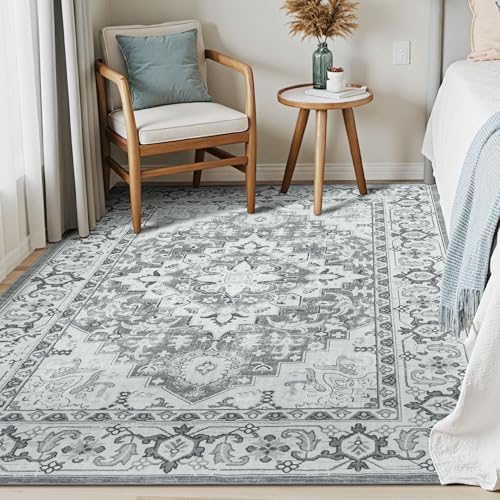 Lessymo Washable Area Rugs 6x9, Boho Soft Carpets for Bedroom Living Room - Image 2