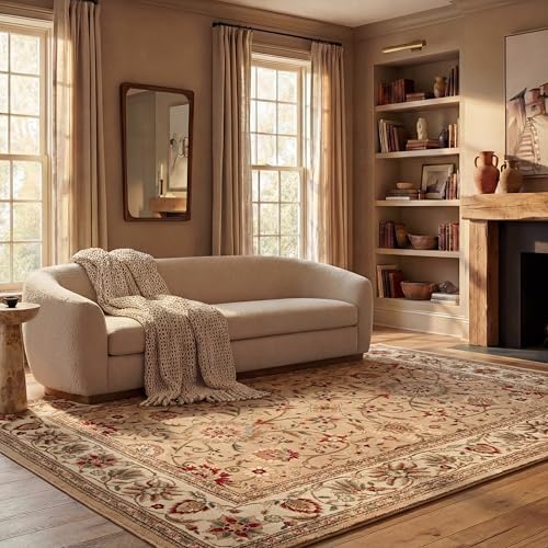 SAFAVIEH Lyndhurst Area Rug 8x11, Beige & Ivory LNH212D by Unknown