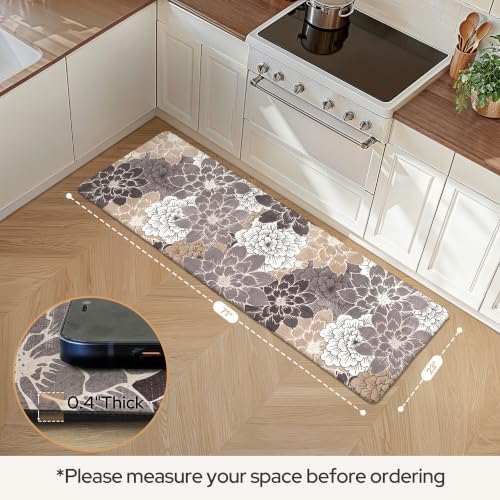 GENIMO Anti Fatigue Kitchen Mats for Floor 23"X71",Runner Rug,Coffee Brown - Image 6