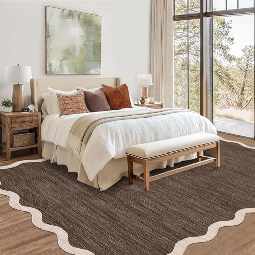 GarveeHome Scalloped Washable Area Rug 8 x 10 Rug for Living Room Non Slip - Image 3