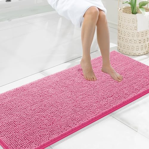 Smiry Bathroom Rugs 59X20, Luxury Chenille Extra Soft Absorbent Bath Mat by Smiry