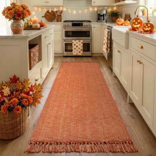 Collive Fall Bathroom Runner Rug, 2.6' x 7' Washable Long Kitchen Rugs - Image 3