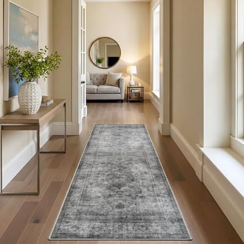 2x6 Hallway Washable Runner Rug : Vintage Soft Kitchen Runner - Image 6