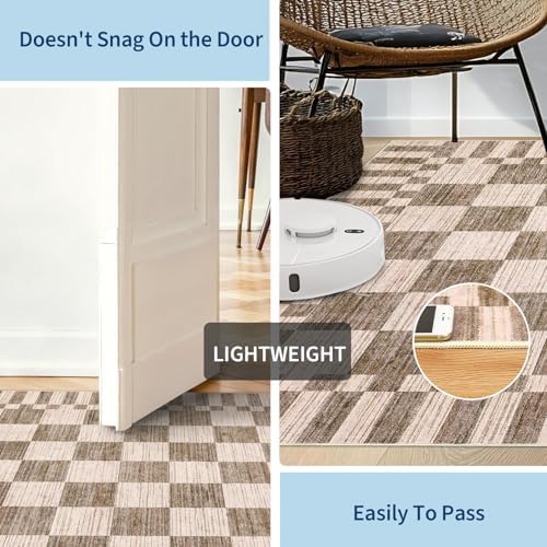 GarveeHome Checkered Rug 4x6 Area Rugs for Living Room Washable Nursey Rug - Image 7