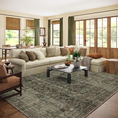 Washable Living Room Area Rug: 8x10 Rugs for Bedroom Non Slip Large Carpet by palohom