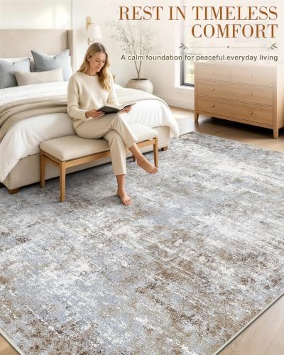 OLANLY 5x8 Washable Area Rug, Soft Non Slip Carpet for Bedroom Living Room - Image 3