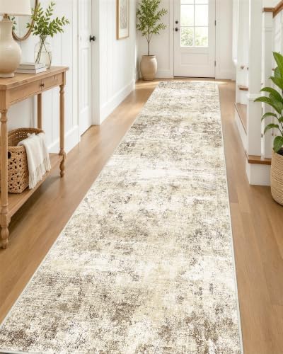 OLANLY 2'6"x14' Washable Runner Rug, Non Slip Carpet for Hallway Kitchen by OLANLY
