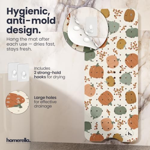 homerella Cozy Fall Non-Slip & Anti-Mold Bathtub Mat for Baby & Kids 40x16 - Image 4