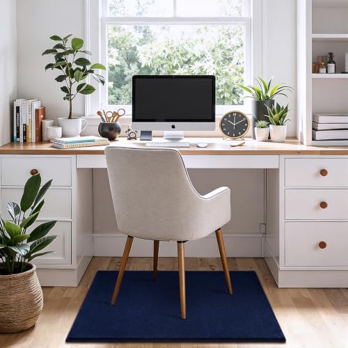 ISEAU 2x4 Runner Rug for Hallway, Soft Memory Foam Carpet with Upgraded Non-Slip Silicone-Grip Bottom, Machine Washable Shaggy Indoor Rug for Kitchen Bedside Dining Room, Navy Blue - Image 2