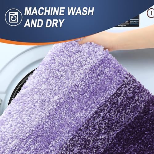 OLANLY Bathroom Runner Rug 47x24, Extra Soft Absorbent Microfiber Bath Rugs - Image 5