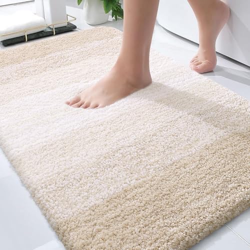 OLANLY Bathroom Rugs Mat 34x21, Extra Soft Absorbent Microfiber Bath Rugs by OLANLY