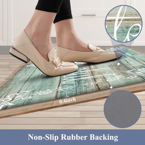 HEBE Anti Fatigue Kitchen Mat Set of 2, Cushioned Kitchen Mats for Floor - Image 5